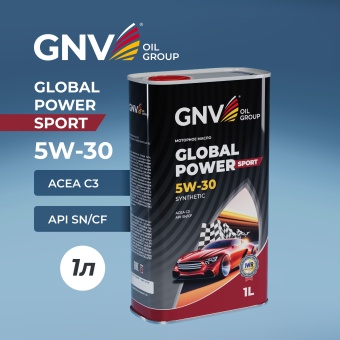 Масло моторное GNV Global Power Sport 5W 30 C3 Синтетическое 1 л