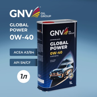 Масло моторное GNV Global Power 0W40 Синтетическое 1 л