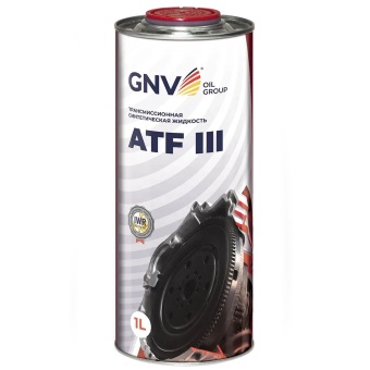 Трансмиссионная жидкость GNV ATF III, 1 литр